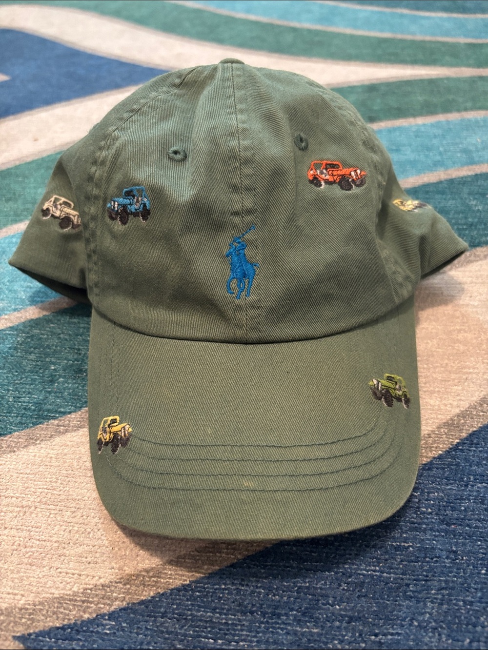 Polo by Ralph Lauren Olive Green Jeep Embroidered Cap